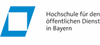 Hochschule für den öffentlichen Dienst in Bayern Fachbereich Allgemeine Innere Verwaltung logo
