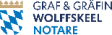 Graf & Gräfin Wolffskeel Notare logo