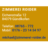 Zimmerei Roider GmbH & Co. KG logo